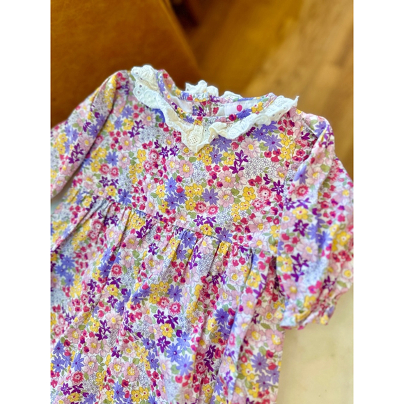 3m Eliza James Purple Floral Romper Jumpsuit - Picture 2 of 4